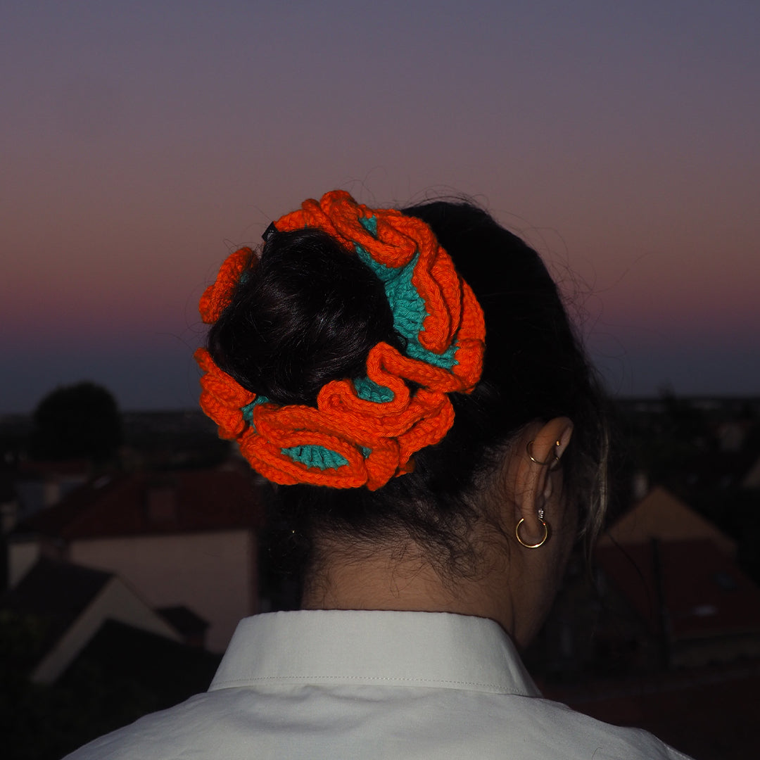 XL - Turquoise & Orange